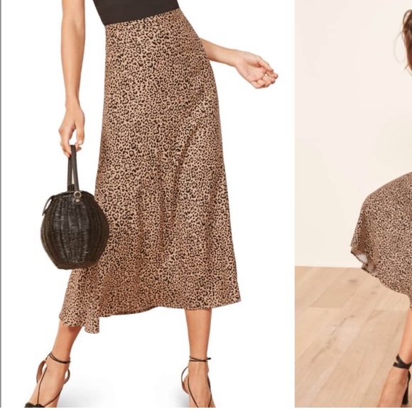 Reformation Bea Skirt in leopard - Picture 3 of 4